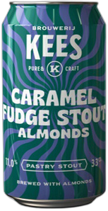Kees Caramel Fudge Stout Almonds blikje van 33 CL