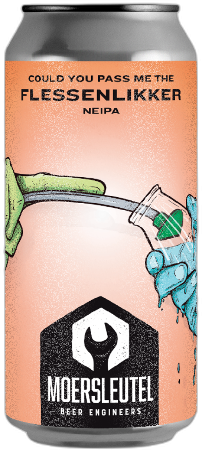 Moersleutel Flessenlikker blik van 44cl