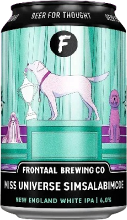 Frontaal Miss Universe Simsalabimcoe blikje van 33cl
