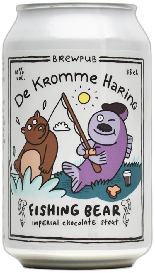 De Kromme Haring Fishing Bear blikje van 33cl