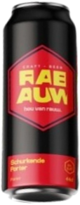 Rabauw Schurkende Porter blik van 44cl Rabauw Schurkende Porter blik van 44cl