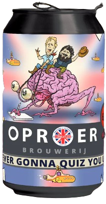 Oproer Never Gonna Quiz You up Blikje a 33cl