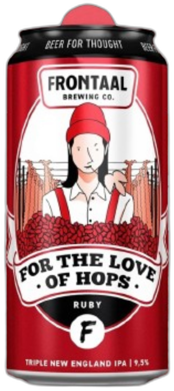 Frontaal For The Love Of Hops Ruby blik van 44cl