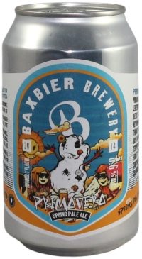 Baxbier Primavera blikje van 33cl