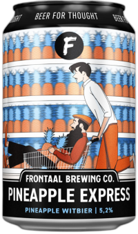 Frontaal Pineapple Express blikje van 33cl