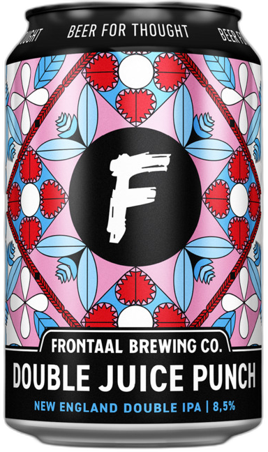 Frontaal Double juice punch blikje van 33cl