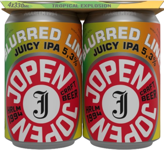 Jopen Blurred lines 4-pack met blikjes van 33cl