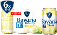 Bavaria Fruity Lemon Lime 0,0% sixpack met blikjes van 33cl
