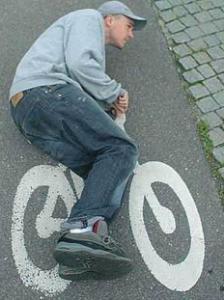 Dronken op de fiets