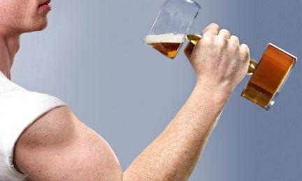 Bier na het sporten is goed Bier na het sporten is goed