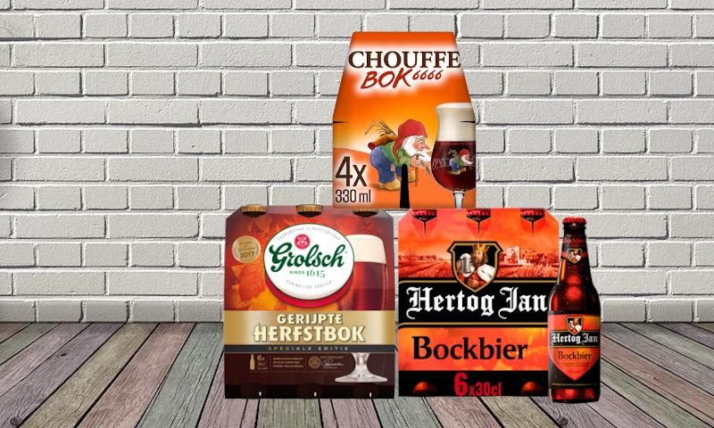 Sixpacks met herfstbok Sixpacks met herfstbok
